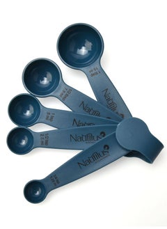 اشتري 5pcs Nylon Measuring Spoon Set Blue Color 13X4.3X3 Cm في الامارات