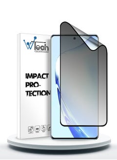 Buy Vivo V27 / V27 Pro / V29 Lite 5G 2023 Nano Ceramic Privacy Full Glue Full Cover Matte Flexible Screen Protector - Clear/Black in UAE