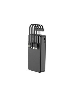 Buy Earldom pb51 power bank with a 20,000 mAh battery and four charger cables for all phones and a digital screen to know the battery charge. Color-black in Egypt