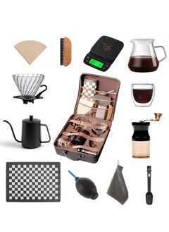 Buy V60 Set 13-Piece Coffee Drip Set With Tool Case Coffee Master Set in UAE