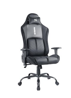 Buy Gaming Chair Ergonomic Office Chair,180° Recliner System,2D Adjustable Arm-Rest With Three-gear Backrest Adjustment BLACK in UAE