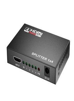 Buy 4-Port Full HD HDMI Splitter With LED Indicator Black in Saudi Arabia