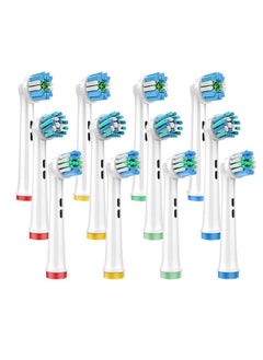 Buy 12 Pcs Electric Toothbrush Replacement Head, Compatible with Oral B Braun - 4 x Precision Clean, 4 x 3D White Clean, 4 x CrossAction Toothbrush Head, with 4 Pcs Toothbrush Covers Caps in UAE