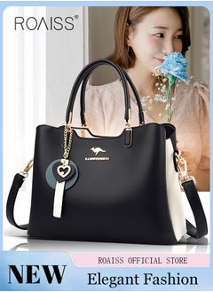 Buy Leather Women Shoulder Bag Women's Handbag Elegant Patent Leather Bag Waterproof Handbag Shoulder Bag Women Large Capacity Bag in Saudi Arabia