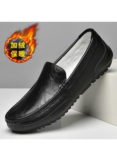 Buy Doug Shoes Men's New Spring Lazy Korean Style Fashionable Breathable Summer Driving Soft Bottom Casual Leather Shoes in Saudi Arabia