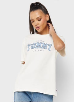 Buy Crew Neck Varsity T-Shirt in Saudi Arabia