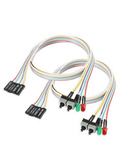 Buy 8Pcs ATX Power Supply Switch Cable, 27 inch LED Light HDD Cable for PC Computer Motherboard, Computer Case Motherboard On/Off Reset Switch Line, Re-Starting Power SW Wire in UAE