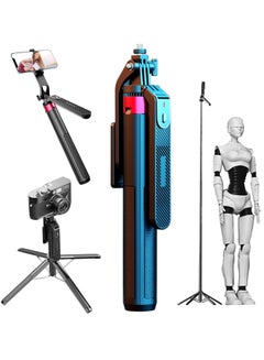 Buy Tycom Selfie Stick, 180cm Extendable Selfie Stick Tripod with Bluetooth Wireless Remote Phone Holder Black. in UAE