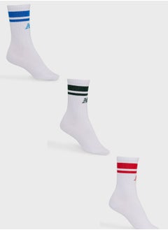 Buy 3 Pack Essential Line Midcalf Socks in UAE