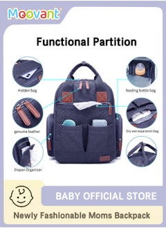 Buy Large Baby Diaper Bag with Nappy Waterproof Baby Stroller Backpack Multifunctional Diapers Changing Backpacks Fashion Mommy Backpack Pregnant Women Travel Backpacks Baby Care Bags for Newborn Mother in Saudi Arabia