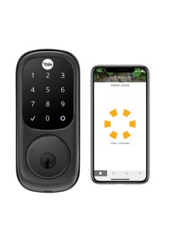 Buy Yale Assure Lock Touchscreen Wi-Fi Smart Lock - Works with Google Assistant HomeKit Phillips Hue and Smart Things Black Suede in UAE