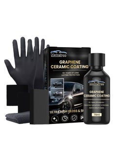 Buy Graphene Ceramic Coating for Automotive,Ceramic Coating for Cars, Graphene Coating for Car Detailing, Long-Lasting Protection Kit for Car Detailing (70ml) in Saudi Arabia