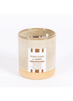 اشتري Norman Ylang Ylang & Amber Jar Candle, Beige - 600g في الامارات