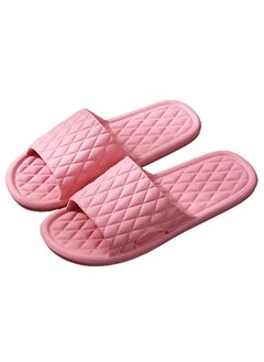 اشتري Bathroom Slippers Anti-slip, Shower Slippers Indoor Slippers Soft Light Weight Flat Sandals Slippers for Indoor Outdoor Size 36-37 Pink في الامارات