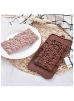 Buy Brown Handmade Bubbles Shape Silicone 2 Piece Chocolate Mold in Egypt