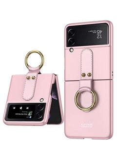 Buy For Samsung Galaxy Z Flip 4 Ultra Thin With Ring (Pink) in Egypt