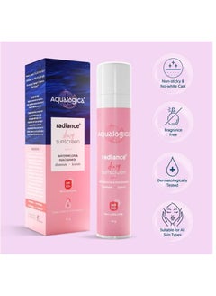 Buy Aqualogica Radiance+ Dewy Sunscreen Cream With Watermelon & Niacinamide | Spf 50+ |Pa+++ | Protects From Uva, Uvb | For Complete Sun Protection | 50 G in UAE