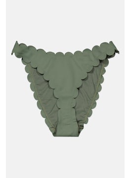 اشتري Women Solid Bikini Bottom, Dark Green في الامارات