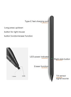 Buy IPMAX Stylus for Microsoft Surface Pro,Go,Book,Laptop,Studio Pen with 4096 Pressure Sensitivity,Surface Pro X,5,6,7,8,9 Pen (Silver) in UAE