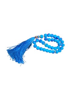 Buy Tasbih Prayer Beads Tasbih Islamic Muslim Tasbeeh Blue Bracelet Round 33 Beads Blue in UAE