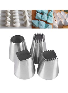 اشتري Large Piping Cakes Decoration, icing tips set Cake Decorating Supplies for Baking with Reusable, Cake Decorating Tip Set, Stainless Steel Kitchen Gadgets Decor for Cookie Icing, Cake, Cupcake (Type 4) في السعودية