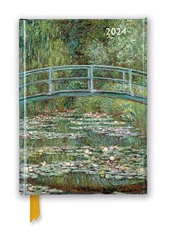 اشتري Claude Monet Bridge Over A Pond Of Waterlilies 2024 Luxury Diary Page To View With Notes By Flame Tree Studio Paperback في الامارات