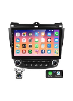 اشتري Android Car Stereo for Honda Accord 2003 2004 2005 2006 2007 1GB RAM 32GB ROM Mirror-Link Wi-Fi BT, Radio GPS Navigation, 10 Inch IPS Touch Screen with Backup Camera Included في الامارات