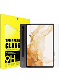 Buy Screen Protector for Samsung Galaxy Tab S8 Plus/S7 Plus/S7 FE 12.4 inch Anti Scratch Bubble Free 9H Hardness HD Tempered Glass in UAE