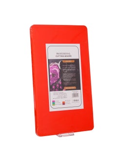 Buy Non-absorbent polyethylene red cutting board, size 41*23*2 cm in Saudi Arabia
