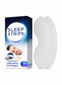 اشتري Anti Open Mouth and Closed Mouth Patch for Sleeping 90Pcs Anti Snoring Mouth Tape Sleep Stop Snoring Breathing Patch Suitable for Improving Sleep and Relieving Snoring في السعودية