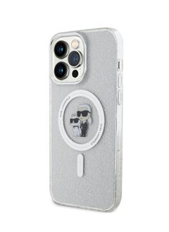 اشتري Magsafe IML with Karl & Choupette Heads Glitter Case for iPhone 15 Pro-Transparent في الامارات