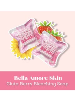 Buy Bella Amore Skin Gluta Berry Bleaching Soap 50grams in UAE