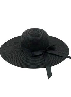 اشتري New Big Eave Road Flying Straw Hat Foldable Sun Visor في الامارات