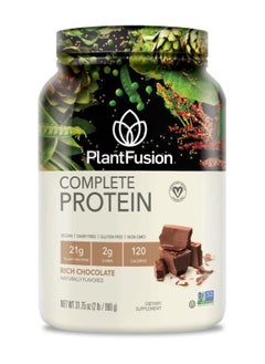 اشتري PlantFusion Complete Plant-Based Protein Powder, Gluten Free, Vegan, Non-GMO, Packing May Vary, Chocolate, 2 Pound في السعودية