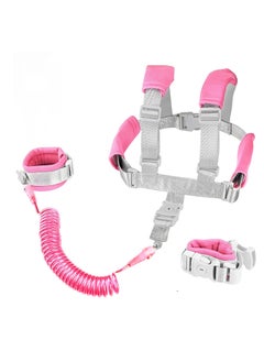 Buy Anti Lost Toddler Leash, with Backpack Harness Wrist Link, Baby Leash Safety Walking Leash Wrist Link for Kids Toddler Leash Anti Lost Keep Your Runner Close and Safe in Crowd Public Pink in UAE