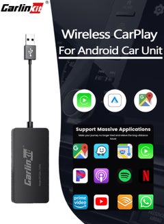 Buy Hot Sale CarlinKit USB Wireless CarPlay Dongle Wired Android Auto AI Box Mirrorlink Car Multimedia Player Bluetooth Auto Connect in Saudi Arabia