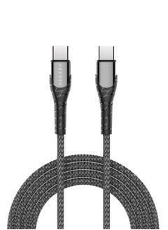 Buy Type C to Type C 65W PD Fast Charging Cable Type C Charger Cord Compatible with iPhone 15 Pro/15 Pro Max/15/15 Plus, iPad mini 6, Macbook Pro/Air, iPad pro, Samsung S23+, Huawei P60 (1M, Black) in UAE