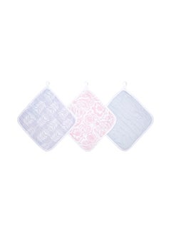 Buy Essentials Cotton Washcloth - Pack of 3 - Damsel in UAE