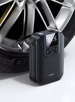 Buy Portable Electric Air Compressor 1S, LED Lights 5000mAh, Mini Portable Air Compressor with LED Pressure Sensor for Car, Bicycle, Motorcycle, Ball, Bike, Balloon, Black in UAE