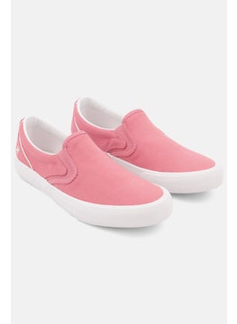 Buy Women Medium Kayo Canvas Slip On Casual Shoes, Dark Pink in Saudi Arabia