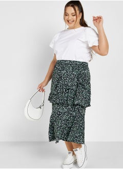 Buy Frill Layer Detail Skirt in UAE