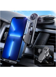 Buy Car Cell Phone Holder Mount, Universal Phone Holder Mount for Car Vent, Hands Free&No Blocking, Dash Car Phone Holder Mount for Dashboard Air Vent Windshield Fit All 4''-7'' iPhone Android in Egypt