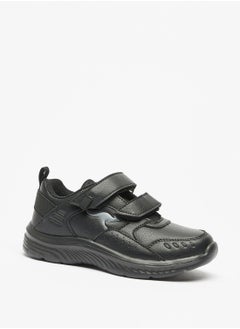 Buy Boys Textured Sneakers with Hook and Loop Closure in UAE