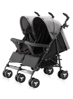 Buy Teknum Twin Stroller Fellow - Grey in UAE