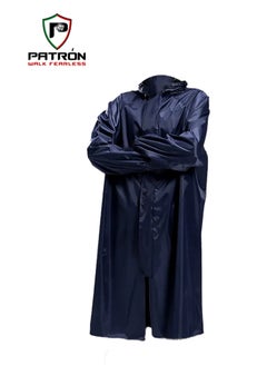 Buy Patron Heavy Duty Rain Coat - Blue in UAE