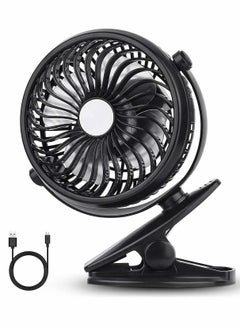 Buy Operated Clip on Mini Desk Fan,Rechargeable USB Powered, Clip on Fan, 360°Rotate,Fan for Office Bedroom Bed Stroller,Personal Portable Fan for Baby Stroller/Car Seat/Office/Camping Tent in UAE