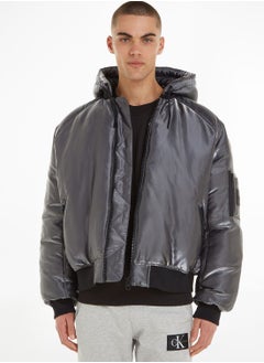 Buy Essential Liquid Metal Puffer Jacket in UAE