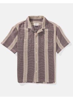 اشتري AE Striped Button-Up Poolside Shirt في الامارات