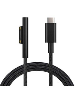 Buy Surface Connect to USB-C Charging Braided Cable 15V/3A, Compatible with Microsoft Surface Pro 7/6/5/4/3, Surface Laptop 3/2/1, Surface Go, Surface Book(6FT) in UAE