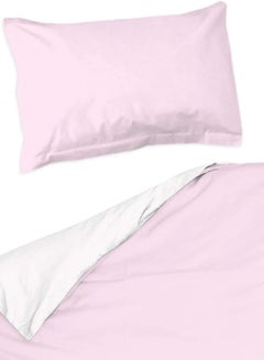 Buy Pink Light and White – Pati'Chou Baby cot/Crib 100% Cotton (Duvet Cover 39"x 55" & Pillow Case 16"x 23") Nursery Reversible Bedding Set in Egypt